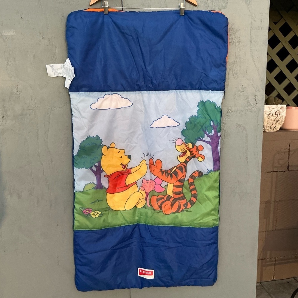 Vintage Winnie the Pooh Tigger Kids Sleeping Bag Camping Playhut 27"x56" - Picture 7 of 9